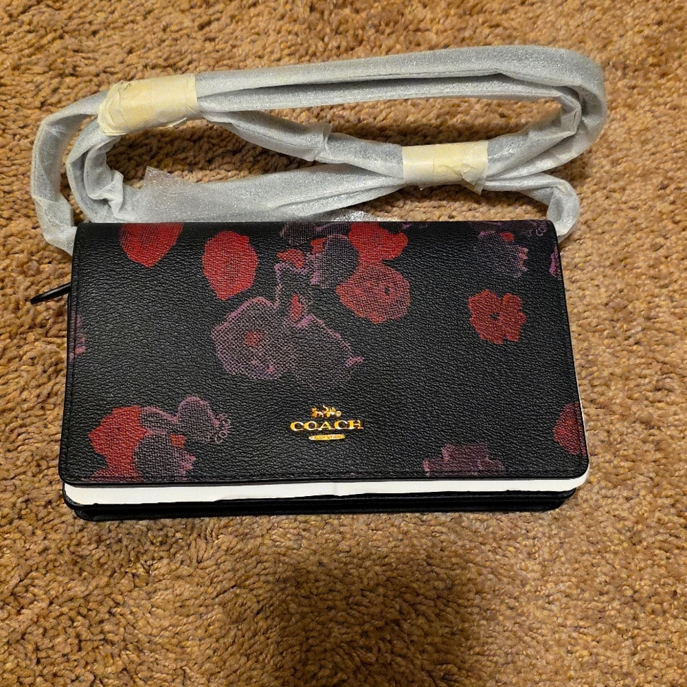 Floral Coach Crossbody